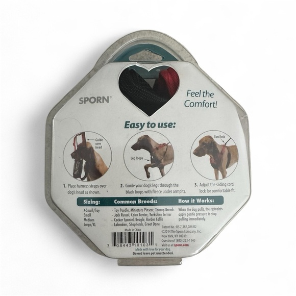 NWT Sporn Black and Red Dog Harness Large/XL BRAND NEW🐶🐾 - Picture 2 of 2
